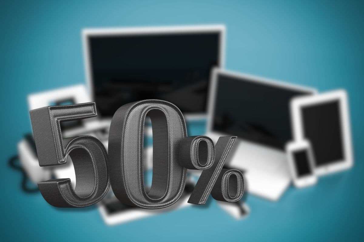 Smartphone, tv e PC al 50% di sconto